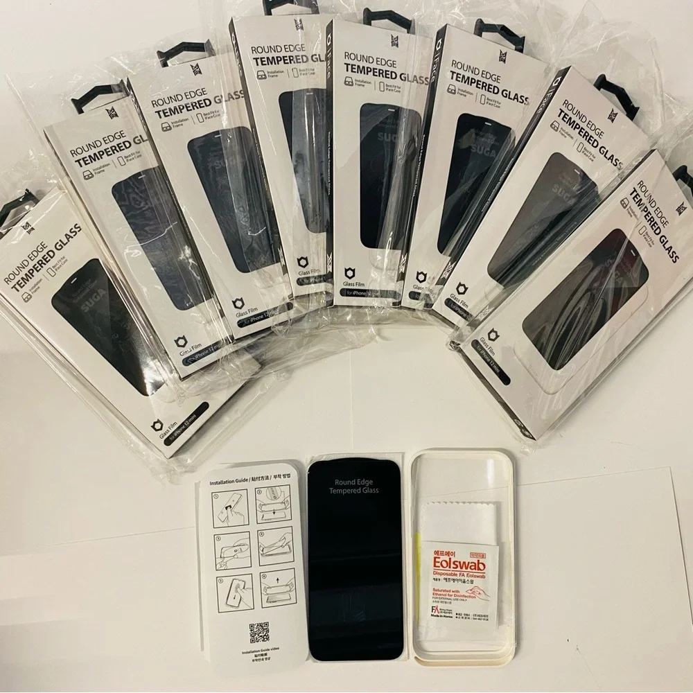 iFace TinyTAN BTS (SUGA) Tempered Glass Screen Protector for iPhone 12 Mini NEW